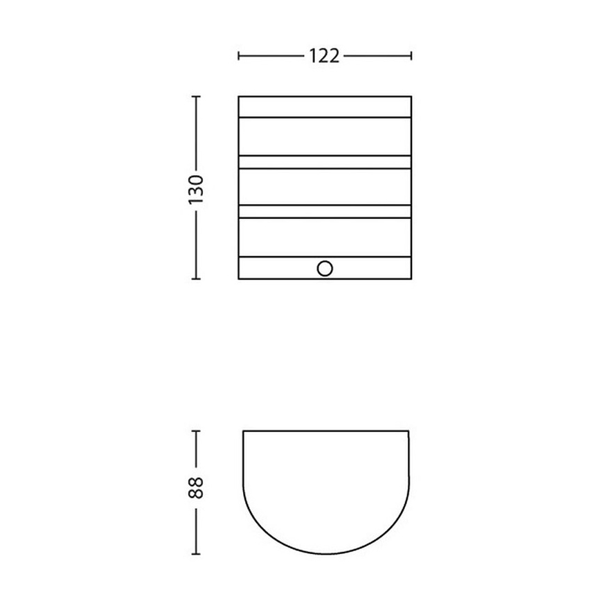 Philips - LED spoljna zidna svetiljka sa senzorom LED/3W IP44