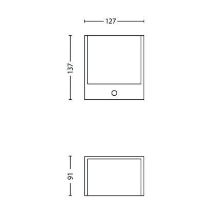Philips - LED spoljašnje svetlo sa senzorom LED/3,5W IP44