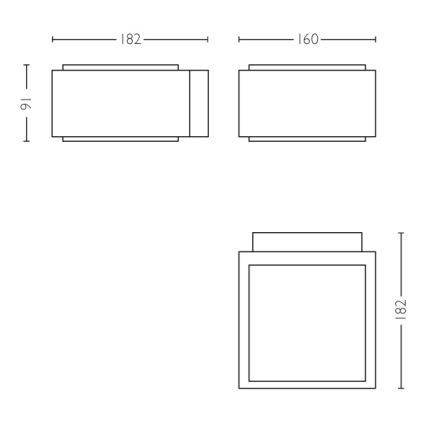 Philips - Spoljna zidna lampa E27/42W/230V IP44