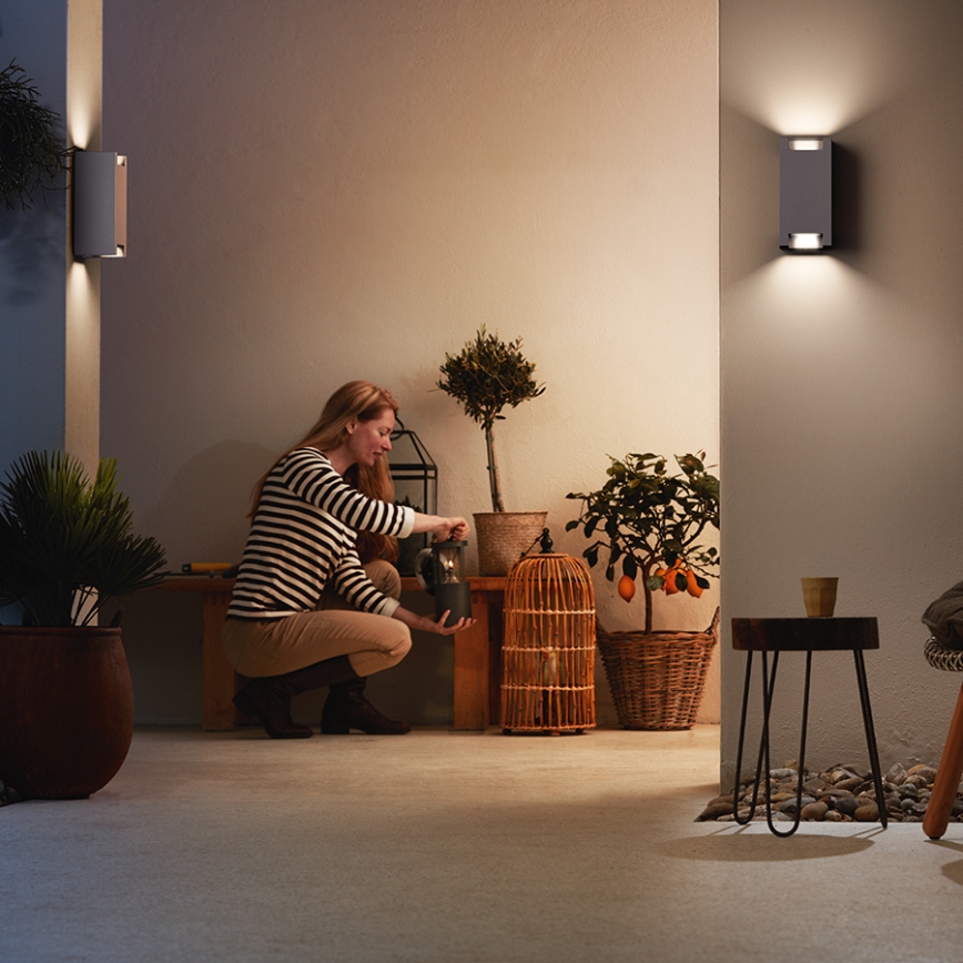 Philips - Spoljno zidno svetlo 2xGU10/5W/230V IP44