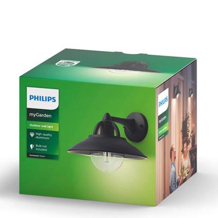 Philips 17381/30/PN - Spoljašnja zidna svetiljka COMORANT 1xE27/42W/230V IP44