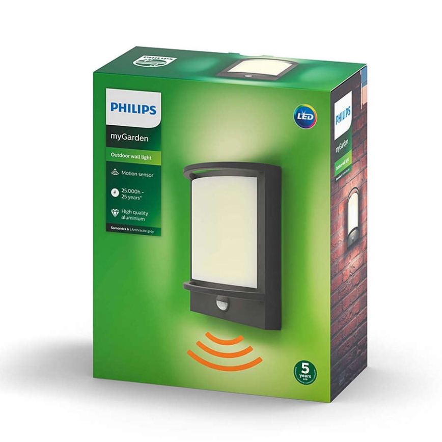 Philips - LED spoljašnje zidno svetlo LED/12W IP44