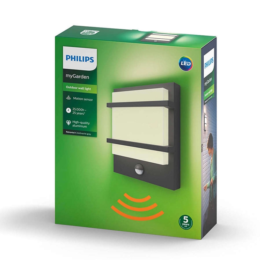 Philips - LED spoljašnje zidno svetlo LED/12W IP44