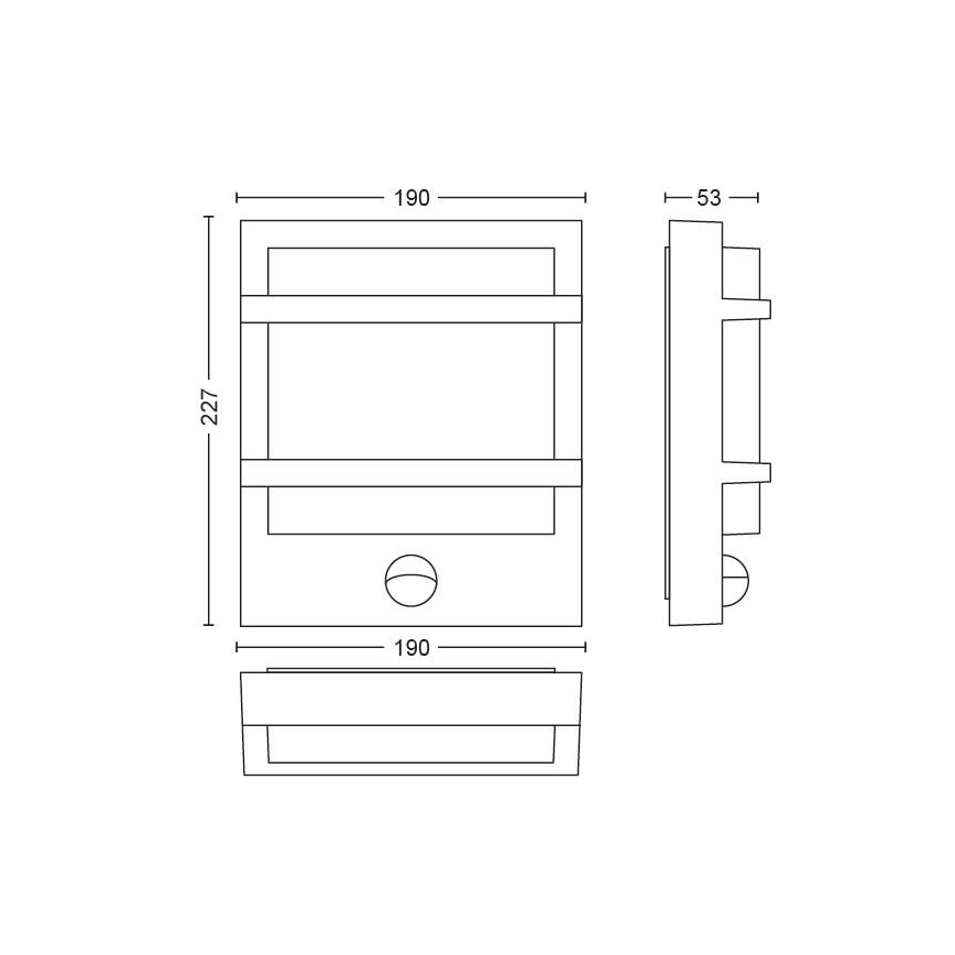 Philips - LED spoljašnje zidno svetlo LED/12W IP44