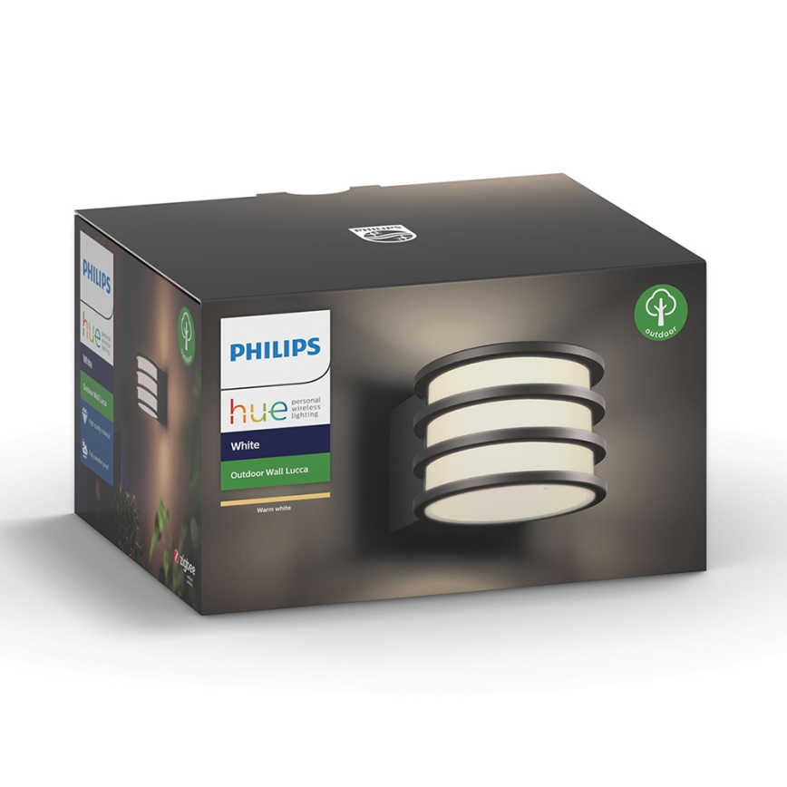 Philips - LED prigušiva spoljašnja zidna svetiljka Hue LUCCA 1xE27/9,5W/230V IP44