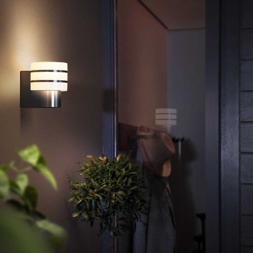 Philips - LED prigušiva spoljašnja zidna svetiljka Hue TUAR 1xE27/9,5W IP44