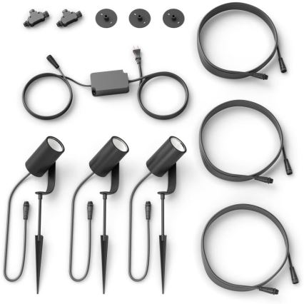 Philips - Komplet od 3 LED spot svetiljki Hue LILY 3xLED/8W/230V IP65