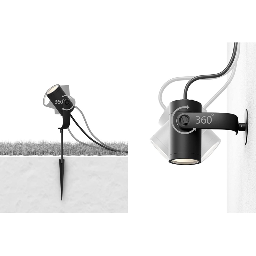 Philips - Komplet od 3 LED spot svetiljki Hue LILY 3xLED/8W/230V IP65