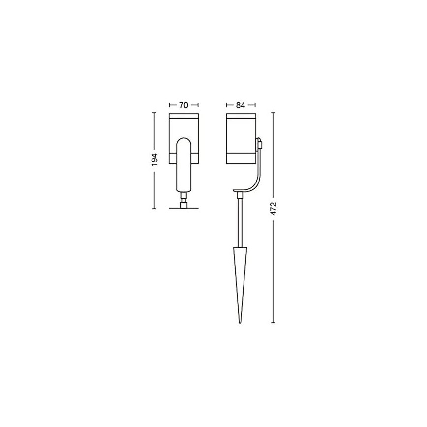 Philips - Komplet od 3 LED spot svetiljki Hue LILY 3xLED/8W/230V IP65