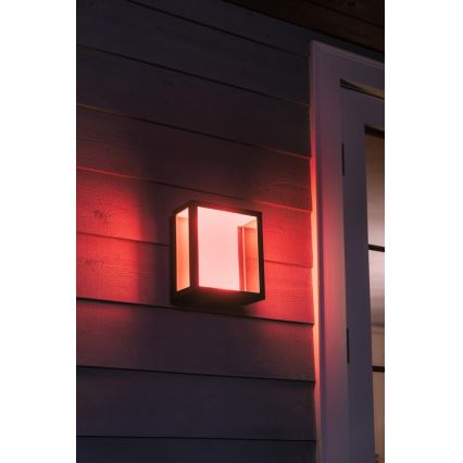 Philips - LED RGBW prigušiva spoljna zidna svetiljka Hue IMPRESS 2xLED/8W/230V IP44