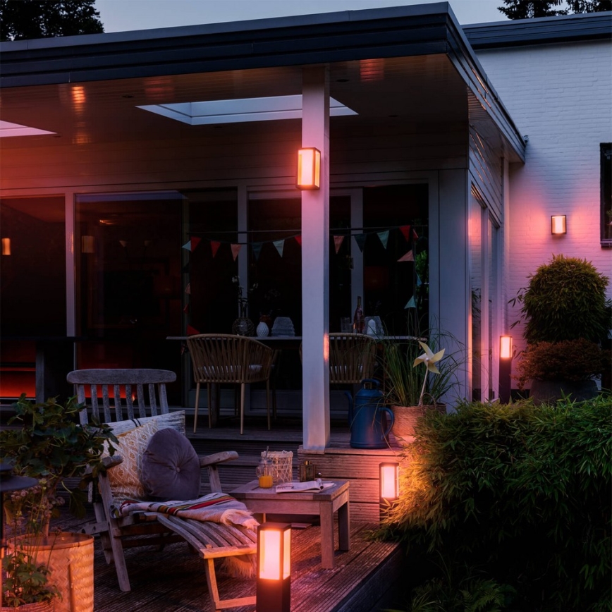 Philips - LED RGBW prigušiva spoljašnja lampa Hue IMPRESS 2xLED/8W/230V 2000-6500K IP44