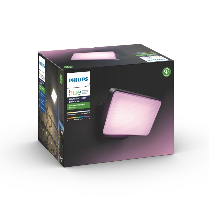 Philips - LED RGBW prigušiva spoljašnji reflektor Hue DISCOVER 2xLED/15W/230V 2000-6500K IP44