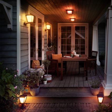 Philips - LED RGBW prigušiva spoljašnja zidna lampa Hue ECONIC LED/15W/230V 2000-6500K IP44