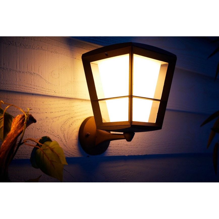 Philips - LED RGBW prigušiva spoljna zidna svetiljka Hue ECONIC LED/15W/230V IP44
