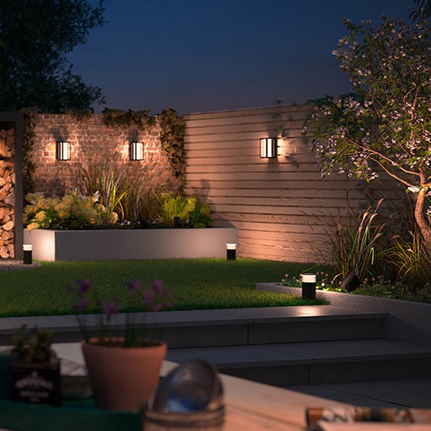 Philips - LED RGBW prigušiva spoljašnja zidna svetiljka Hue IMPRESS 2xLED/8W/24V 2000-6500K IP44