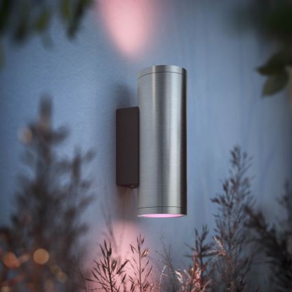 Philips - LED RGBW prigušiva spoljna zidna svetiljka Hue APPEAR 2xLED/8W/230V IP44