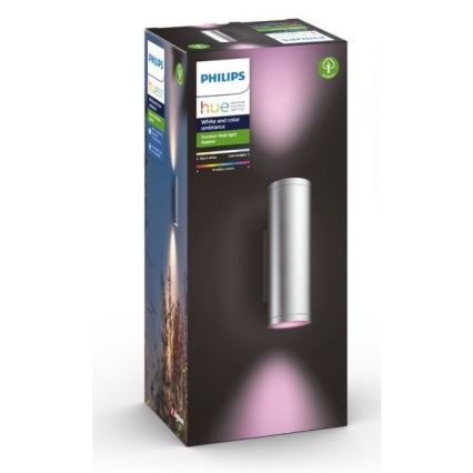 Philips - LED RGBW prigušiva spoljna zidna svetiljka Hue APPEAR 2xLED/8W/230V IP44
