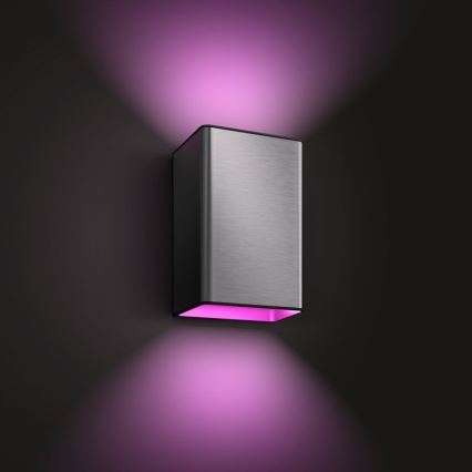LED RGBW prigušiva spoljašnje zidno svetlo Hue RESONATE, 2x LED/8W/230V, 2000-6500K, IP44