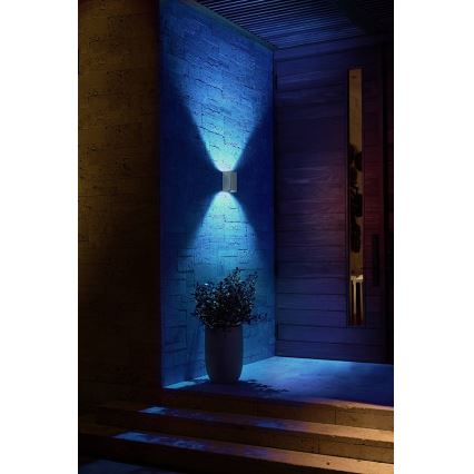 LED RGBW prigušiva spoljašnje zidno svetlo Hue RESONATE, 2x LED/8W/230V, 2000-6500K, IP44