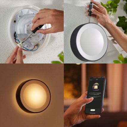 Philips - LED RGBW prigušiva spoljašnja zidna svetiljka Hue DAYLO LED/15W/230V 2000-6500K IP44