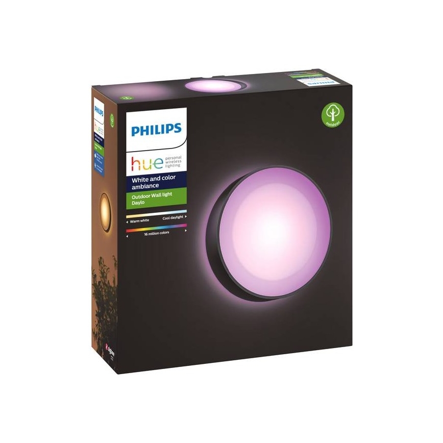 Philips - LED RGBW prigušiva spoljašnja zidna svetiljka Hue DAYLO LED/15W/230V 2000-6500K IP44