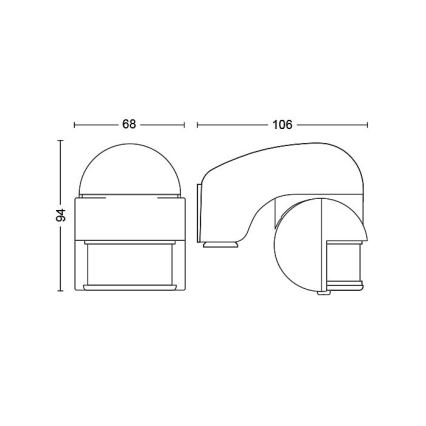 Philips - Spoljni senzor pokreta IP44 siv