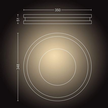 Philips - LED prigušiva svetiljka Hue BEING LED/27W/230V + daljinski upravljač