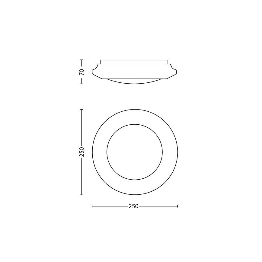 Philips - LED plafonska svetiljka LED/6W/230V 2700K
