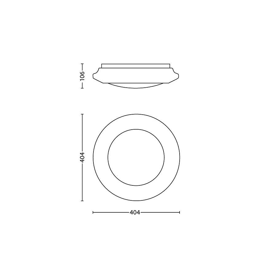 Philips - LED stropna svetiljka LED/22W/230V 2700K