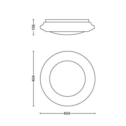 Philips - LED plafonska svetiljka LED/20W/230V 4000K