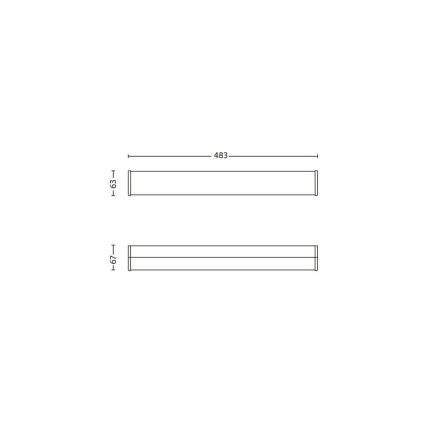 Philips - LED zidno svetlo za kupatilo 3xLED/2,5W IP44