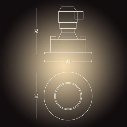 Philips - LED prigušiva kupatilska svetiljka Hue ADORE 1xGU10/5W/230V IP44