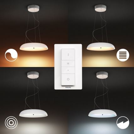 Philips - LED prigušiva viseća lampa na sajli Hue AMAZE LED/39W/230V + daljinski upravljač
