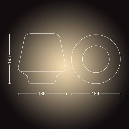 Philips - LED prigušiva lampa Hue WELLNESS 1xE27/8,5W/230V + daljinski upravljač