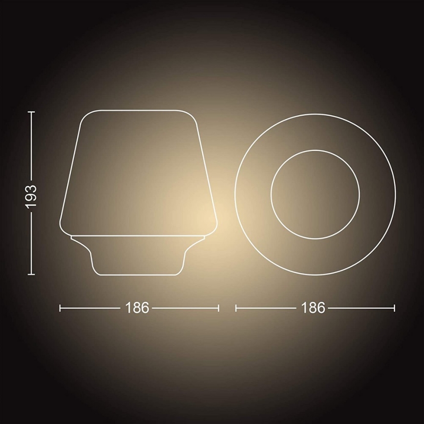 Philips - LED prigušiva lampa Hue WELLNESS 1xE27/8,5W/230V + daljinski upravljač