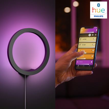 Philips - LED RGBW prigušiva zidna svetiljka Hue SANA White and Color Ambiance LED/20W/230V