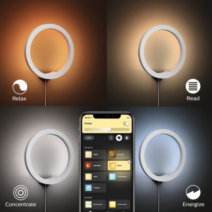 Philips - LED RGBW prigušiva zidna svetiljka Hue SANA White and Color Ambiance LED/20W/230V
