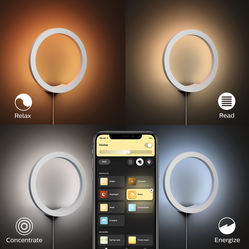 Philips - LED RGBW prigušiva zidna svetiljka Hue SANA White and Color Ambiance LED/20W/230V
