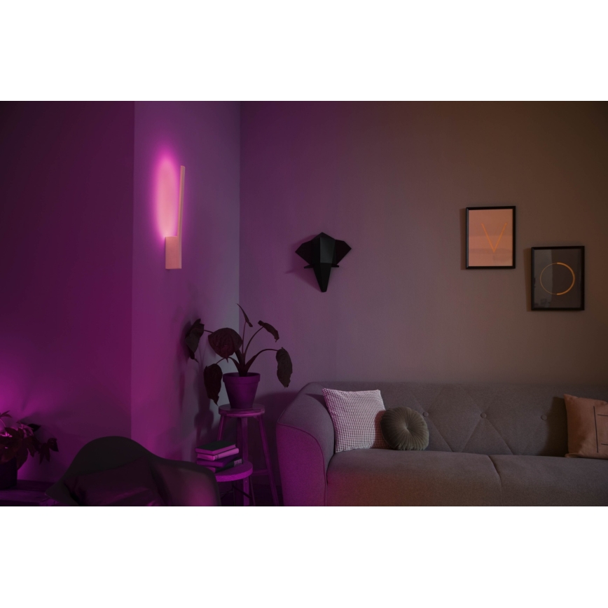 Philips - LED RGBW prigušiva zidna svetiljka Hue LIANE White And Color Ambiance LED/12W/230V