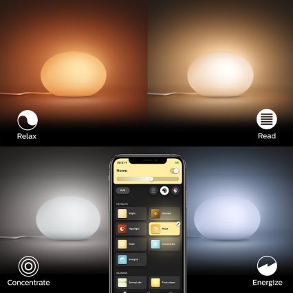 Philips - LED RGB prigušiva stona lampa Hue FLOURISH White And Color Ambiance 1xE27/9,5W/230V