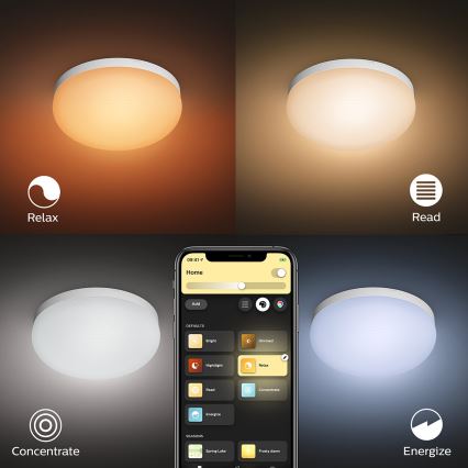 Philips - LED RGBW prigušiva plafonska svetiljka Hue FLOURISH White And Color Ambiance LED/32W/230V