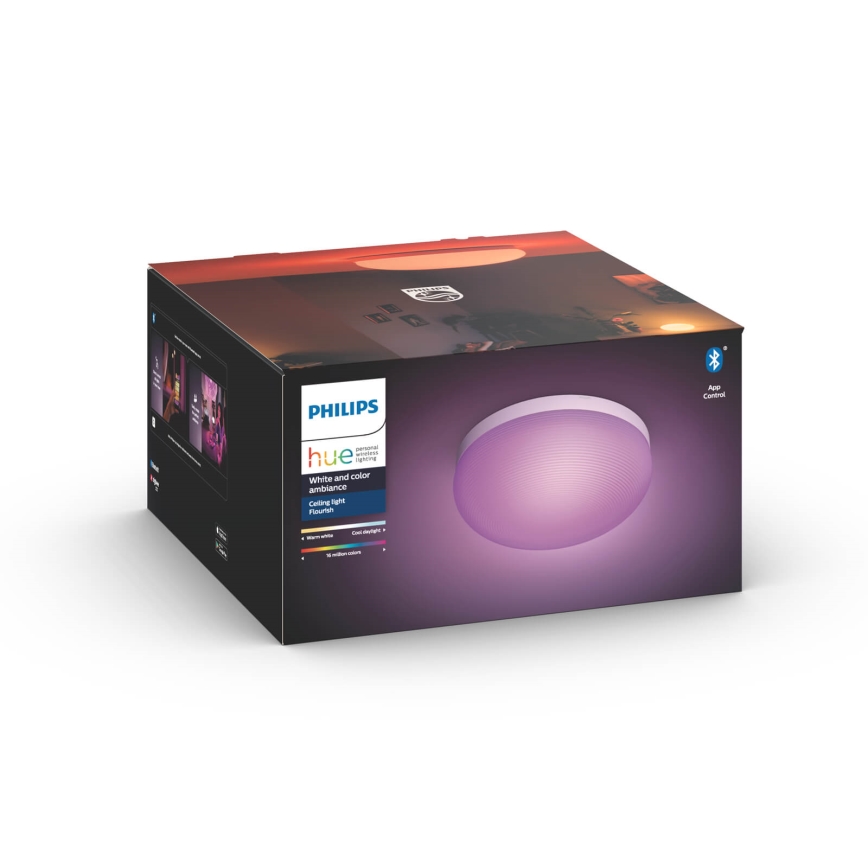 Philips - LED RGBW prigušiva plafonska svetiljka Hue FLOURISH White And Color Ambiance LED/32W/230V