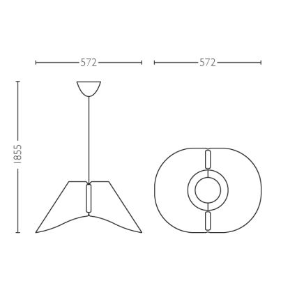 Philips - Viseće stropno svetlo E27/60W/230V