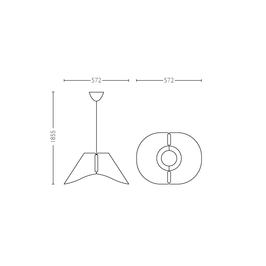 Philips - Viseće stropno svetlo E27/60W/230V