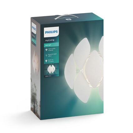 Philips 40963/31/PN - Zidno svetlo MYLIVING CHIFFON 1xE27/60W/230V