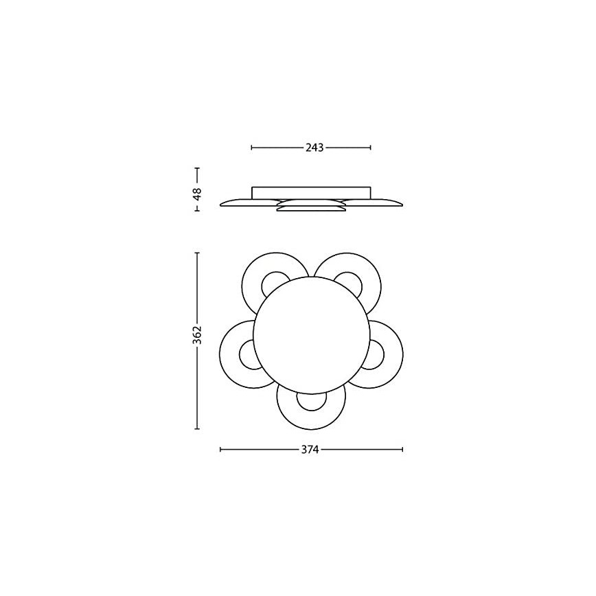 Philips 40970/48/16 - LED prigušiva plafonska svetiljka VAGA LED/15W/230V