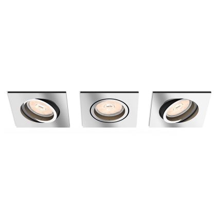 Philips - KOMPLET 3x ugradno svetlo 1xGU10/5,5W/230V