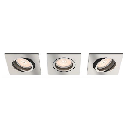 Philips - KOMPLET 3x ugradna svetla 1xGU10/5,5W/230V