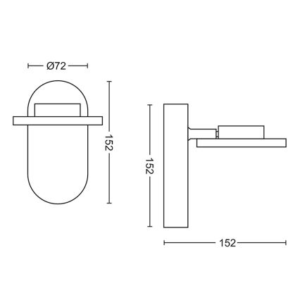 Philips - prigušiva LED spot svetiljka LED/4,5W/230V