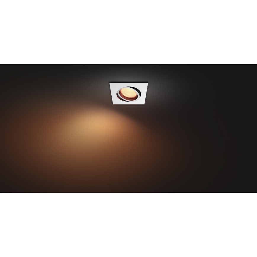 Philips - LED RGB prigušiva ugradna plafonska svetiljka Hue CENTURA 1xGU10/5,7W/230V